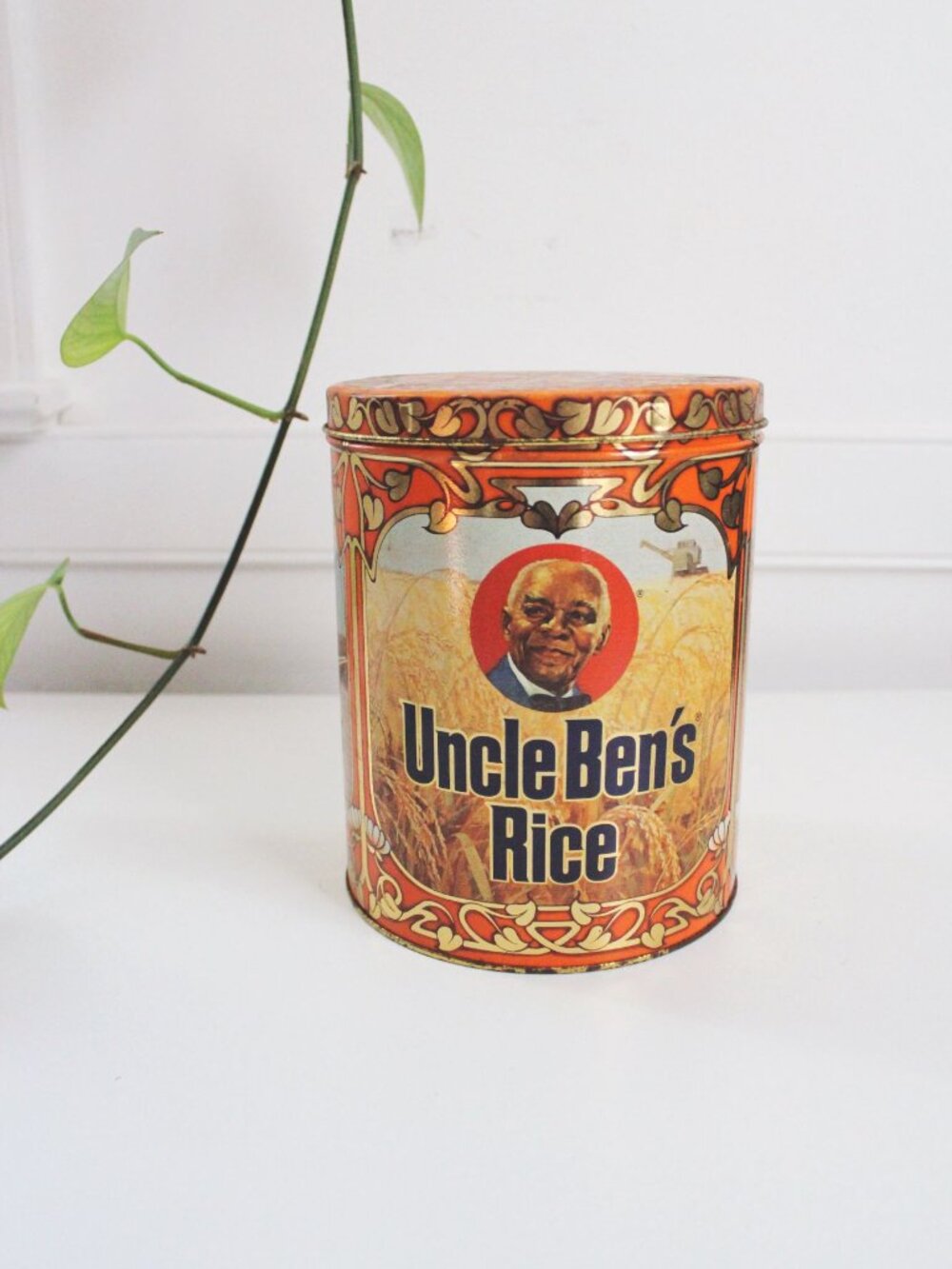 Vintage Uncle Bens Rice Collectible Tin Canister 40th Anniversary Limited Editio